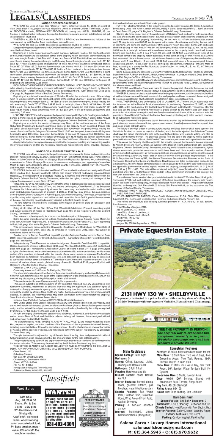 the GazettE FC会報 26~28、31~42 E-Edition Aug. 28, 2025 - Shelbyville Times-Gazette